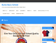 Tablet Screenshot of burkebasicschool.com